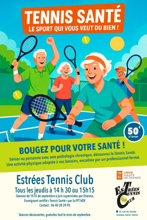Affiche : Tennis Santé : le sport qui vous veut du bien