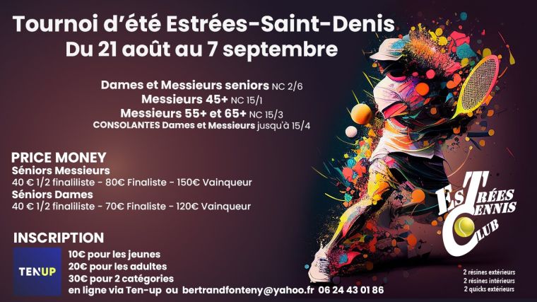 Affiche : Tournoi d'été 2025 : du 21 août au 7 septembre