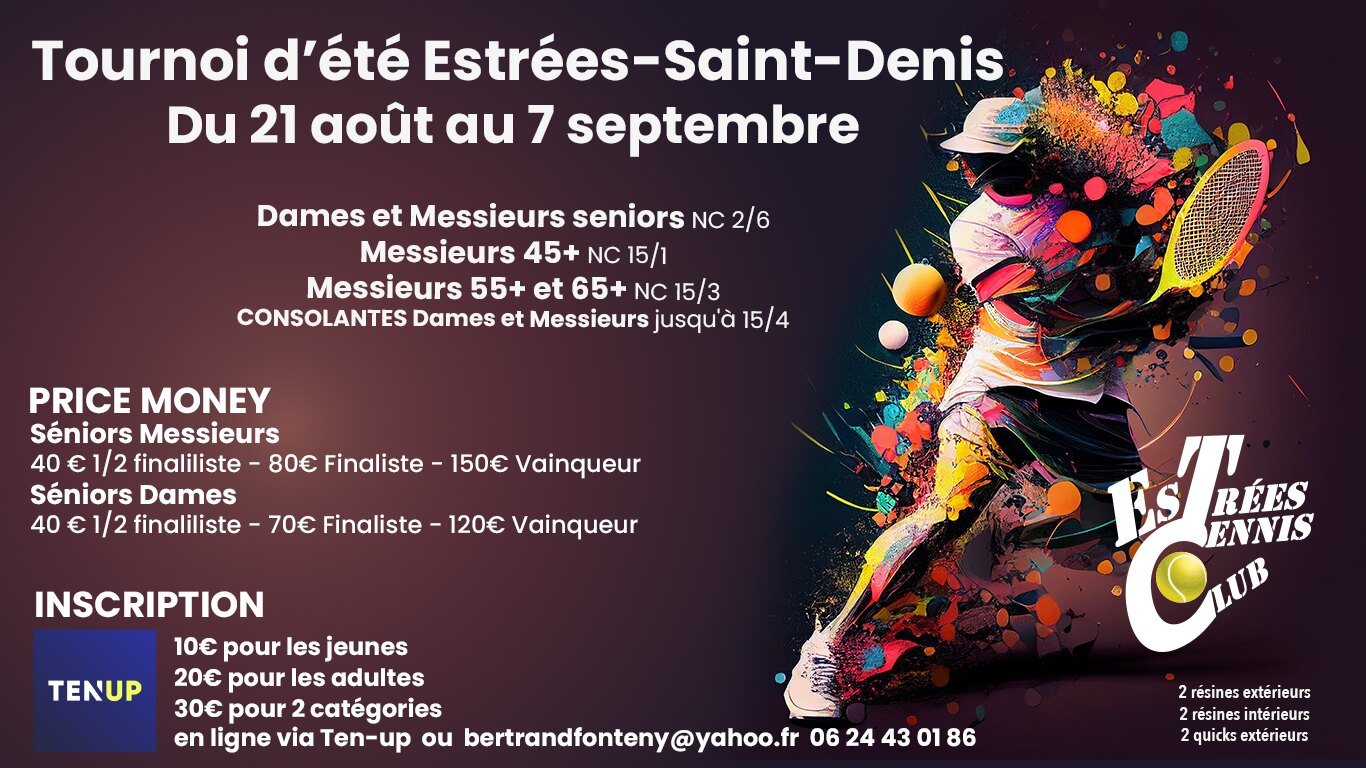Affiche : Tournoi d'été 2025 : du 21 août au 7 septembre